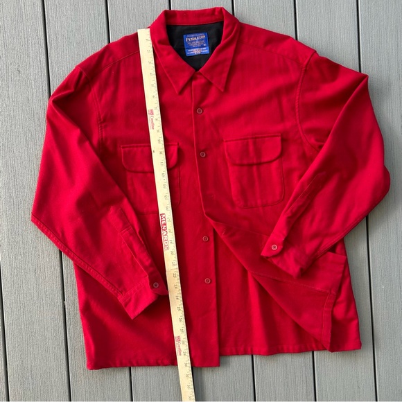 Pendleton Red Men's XL 100% Wool Shirt - Picture 2 of 5